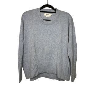 NOTSHY Women's Small Sweater 100% Cashmere Knit Blue Pullover Cozy